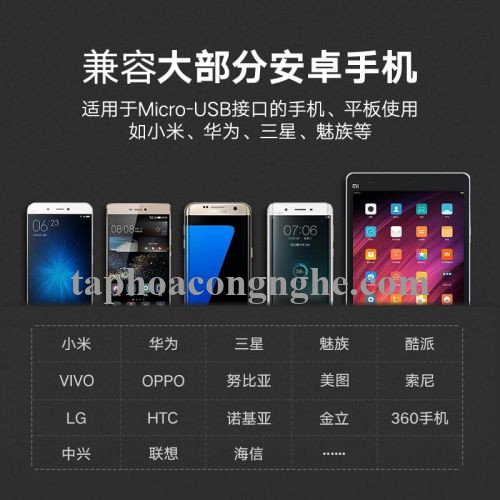 Ugreen 30675 0.5M màu Đen Cáp sạc truyền dữ liệu USB 2.0 sang MICRO USB dáng dẹt US118 30030675